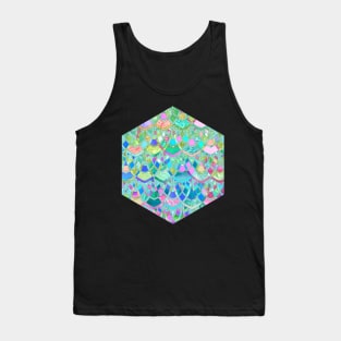 Art Deco Watercolor Patchwork Pattern 2 Tank Top